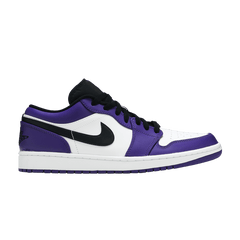 JORDAN 1 LOW COURT PURPLE WHITE