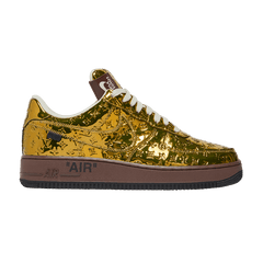 Louis Vuitton x Nike Air Force 1 By Virgil Abloh Metallic Gold