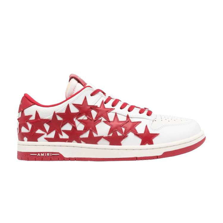 Amiri Stars Low White Red