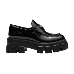 Prada Wmns Monolith Patent Leather Loafer 'Black'