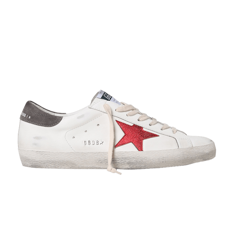 Golden Goose Superstar White Red Grey