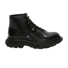 Alexander McQueen Tread Lace-up Boot Black