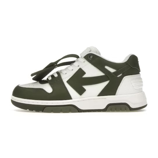 OFF-WHITE Out Of Office OOO Low Tops White Khaki