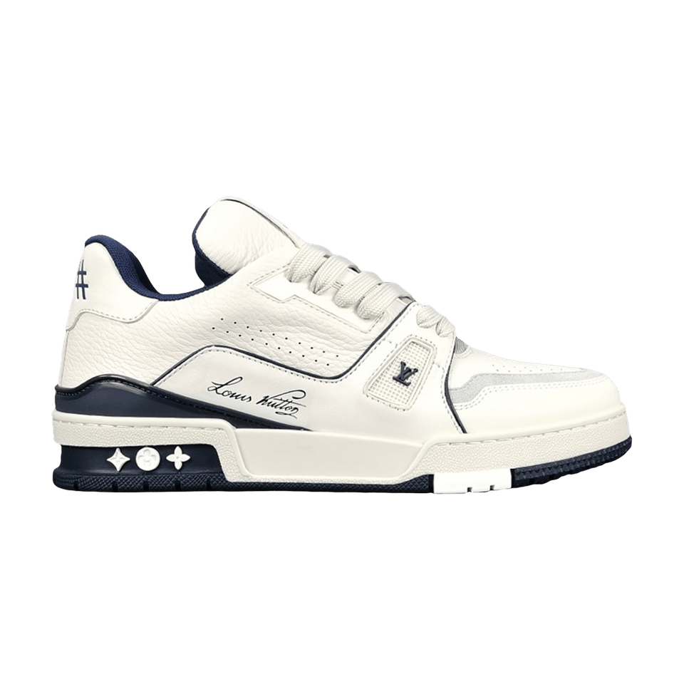 Louis Vuitton Trainer Low #54 Signature - White Marine