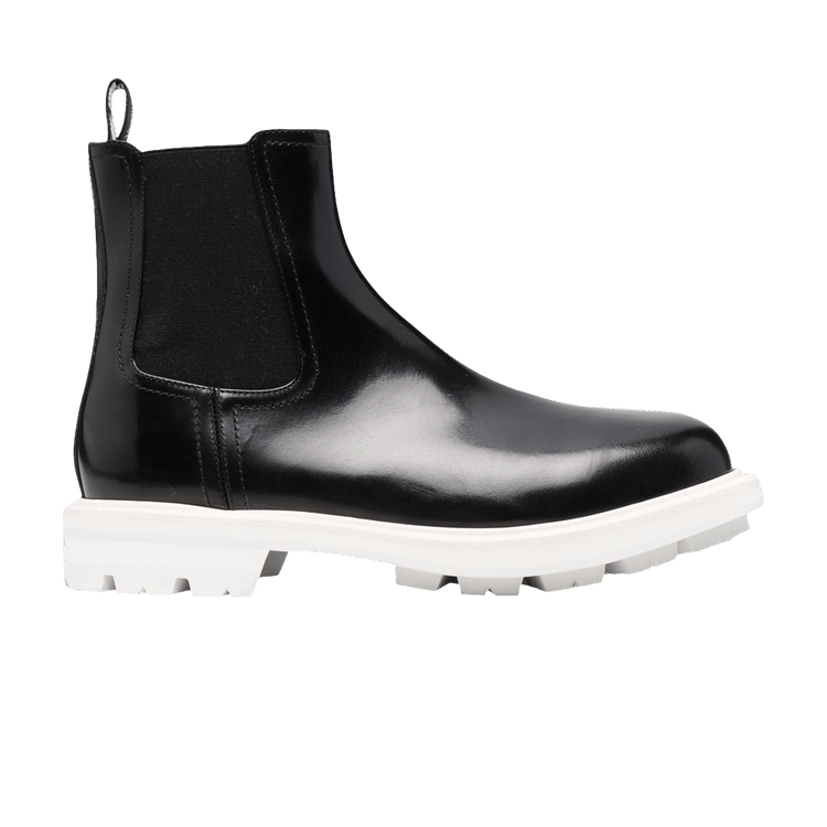 Alexander McQueen Chelsea Boot Black White