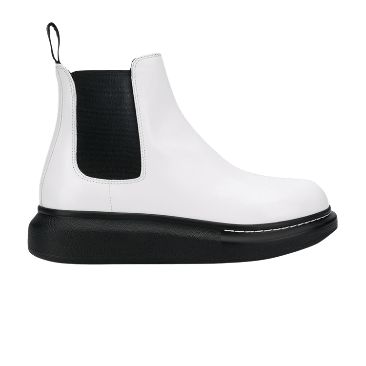 Alexander McQueen Hybrid Ankle Boot Ivory Black