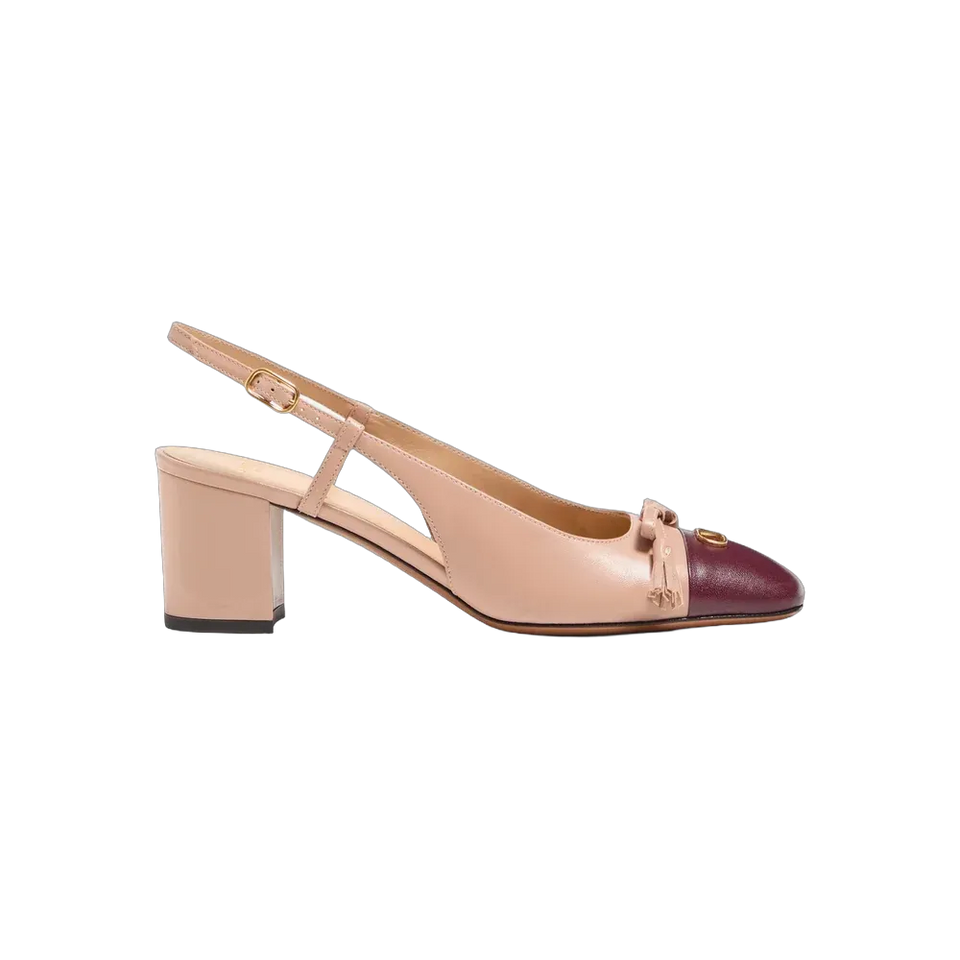 Valentino Valet Du Roi Kid Slingback Pump 60mm Butter