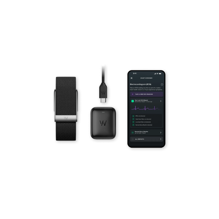 Whoop MG Superknit Luxe Obsidian with Titanium Band (12 Month Life Subscription Included)