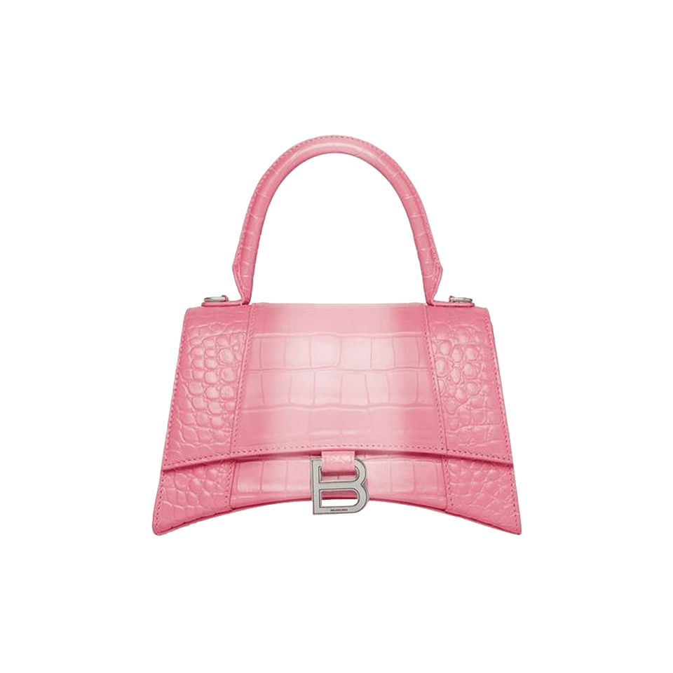 Balenciaga Hourglass Small Handbag Sweet Pink