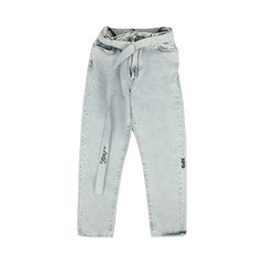 Off-White Stripe Low Crotch Jean Blue/Black