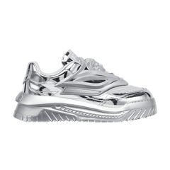 Versace Odissea Caged Rubber Medusa Sneaker Silver