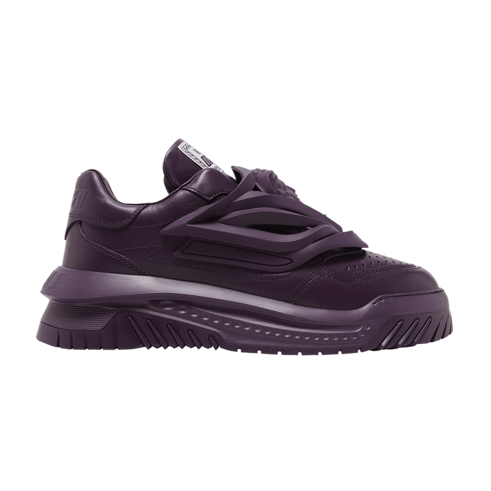 Versace Odissea Caged Rubber Medusa Sneaker Burgundy
