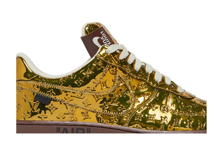 Louis Vuitton x Air Force 1 Low Metallic Gold