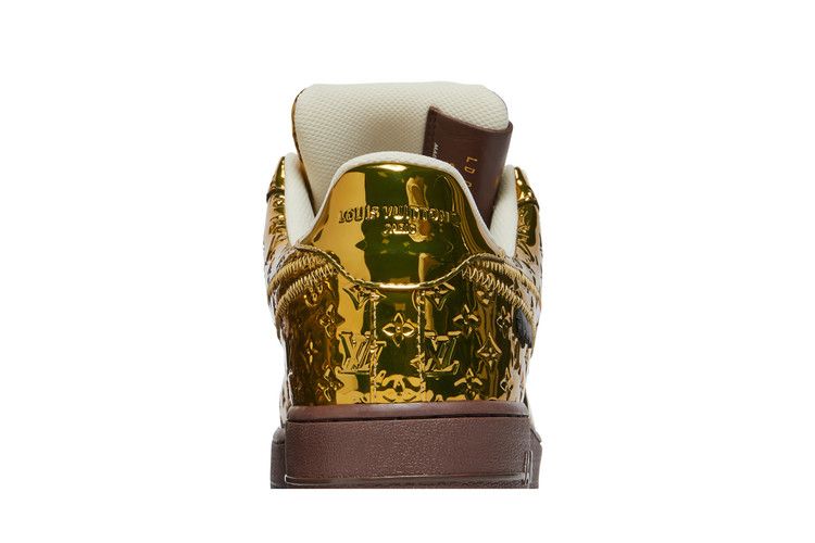 Louis Vuitton x Air Force 1 Low Metallic Gold