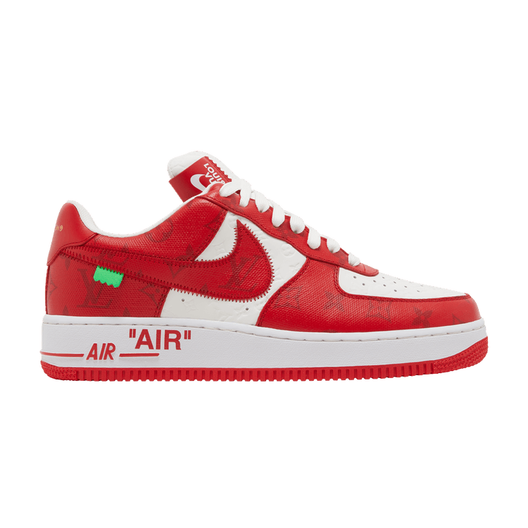 Louis Vuitton x Air Force 1 Low White Comet Red