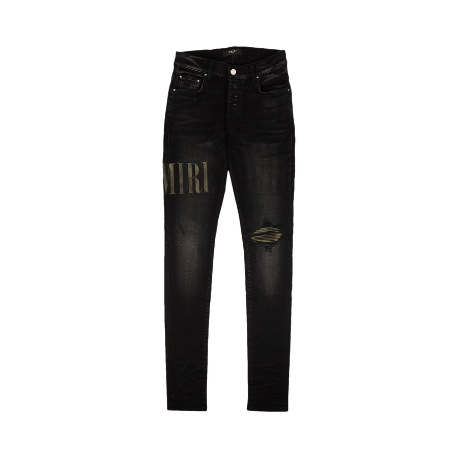 Amiri Core Applique Jean Aged Black