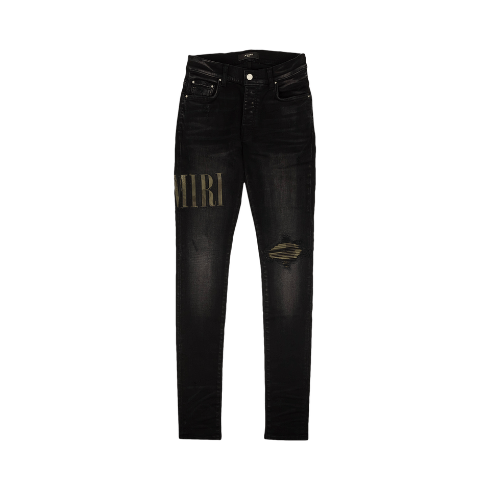 Amiri Core Applique Jean Aged Black
