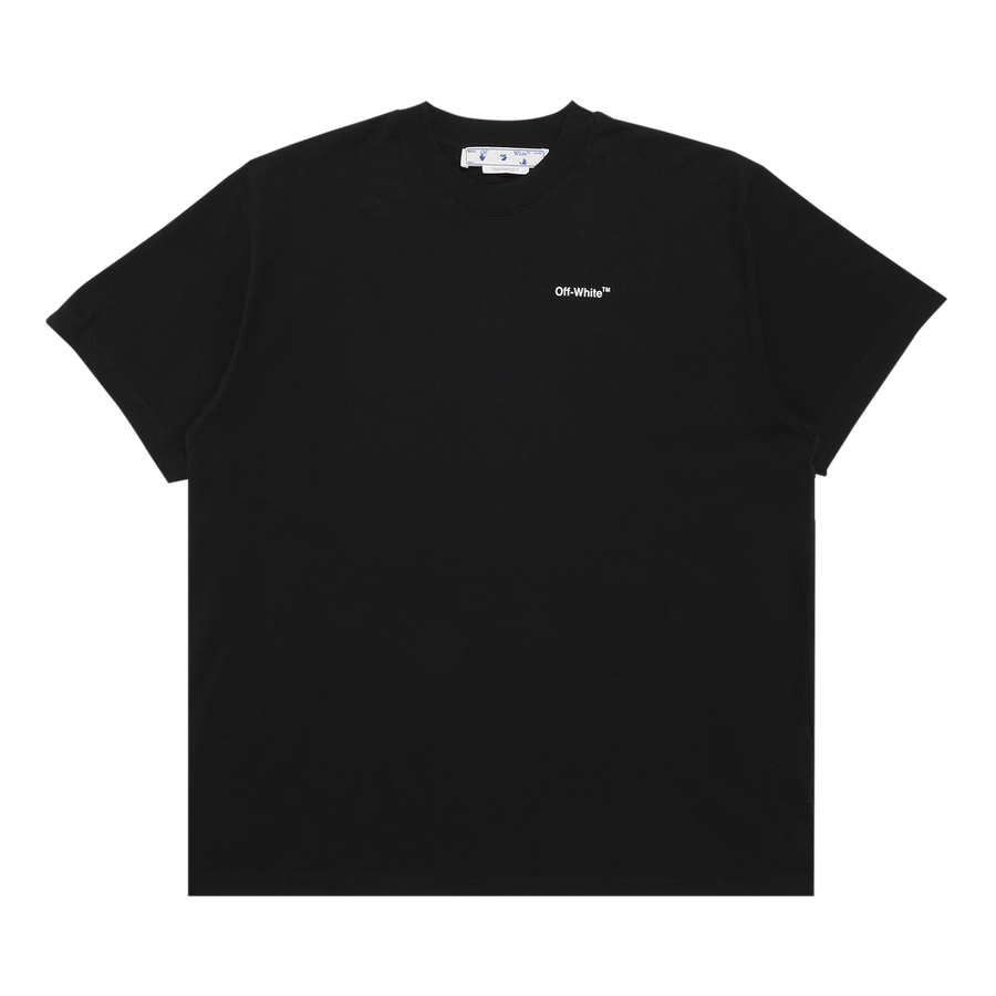 Off-White Caravaggio Deposition Over Shorts-Sleeve T-Shirt Black/White