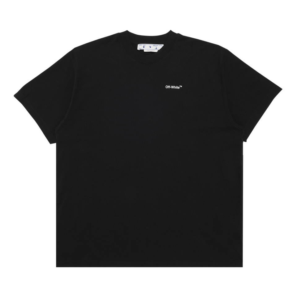 Off-White Caravaggio Deposition Over Shorts-Sleeve T-Shirt Black/White