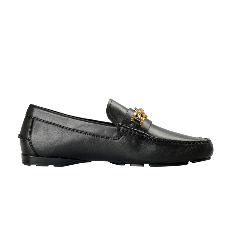 Versace Medusa Leather Loafer Black