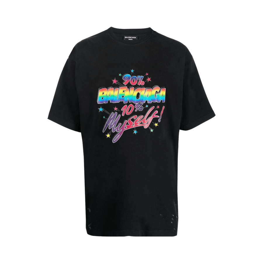 Balenciaga Large Fit T-Shirt Washed Black