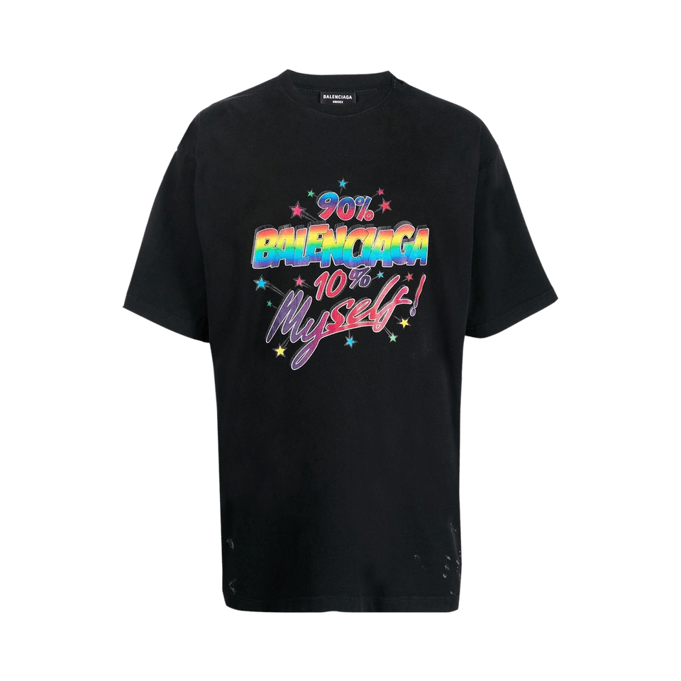 Balenciaga Large Fit T-Shirt Washed Black