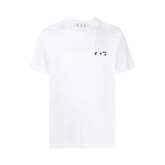 Off-White OW Logo Slim Shorts-Sleeve T-Shirt White/Black