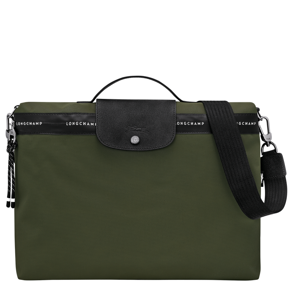 Longchamp Le Pliage Energy Briefcase Khaki