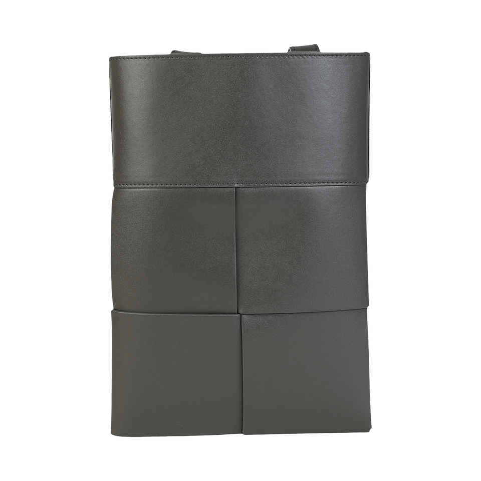 Bottega Veneta Intrecciato Woven Crossbody Bag Grey