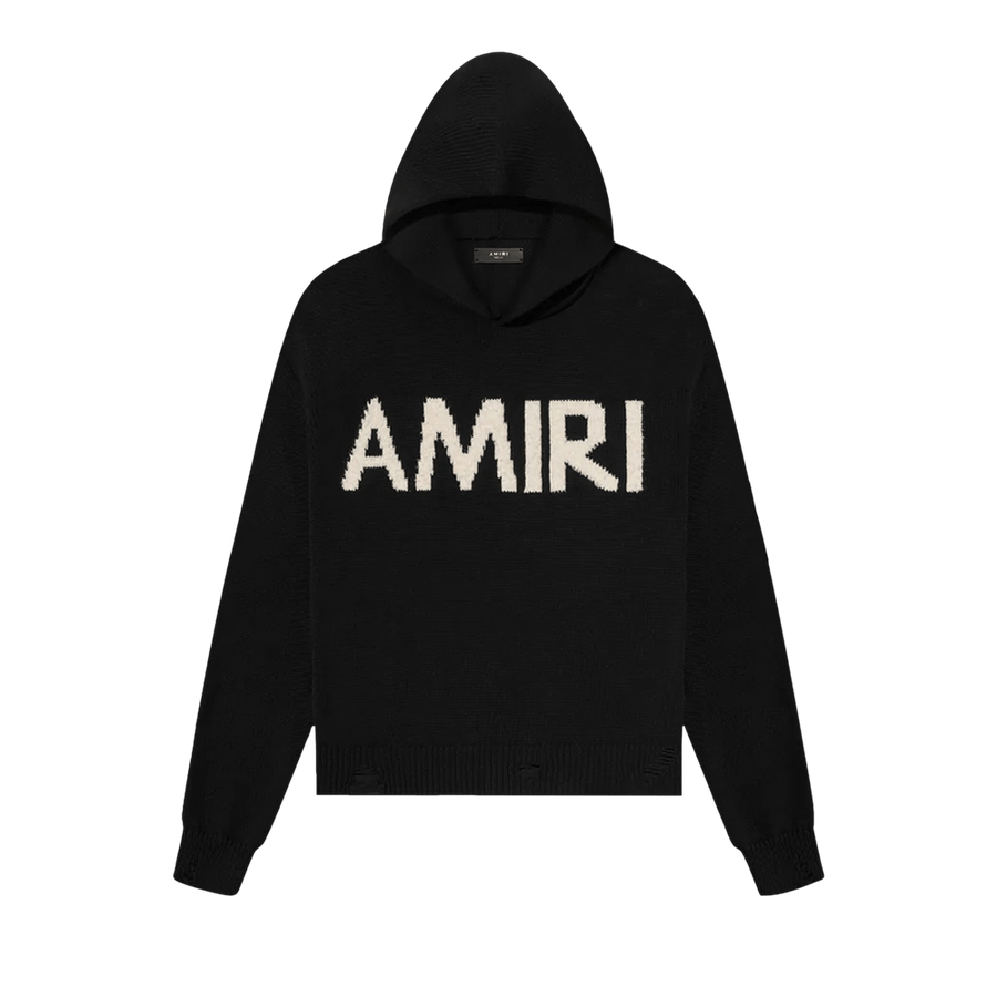 Amiri Eyelash Logo Hoodie Black