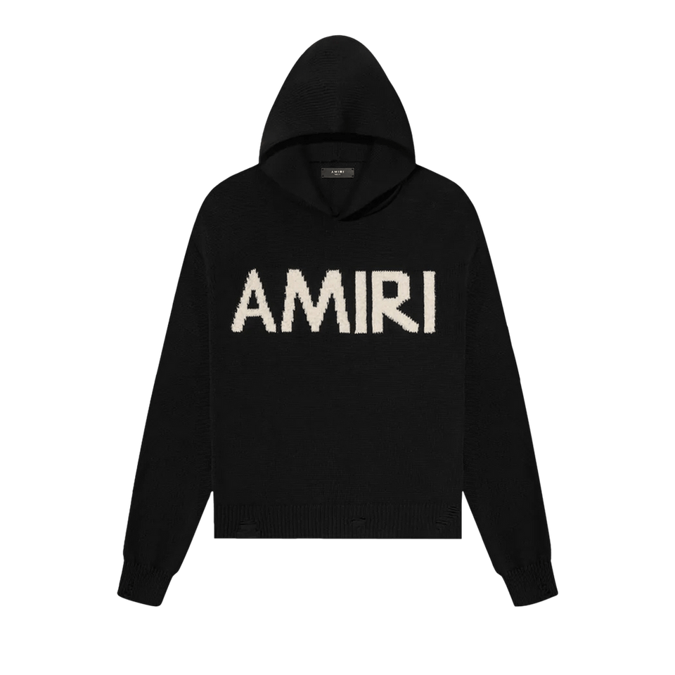 Amiri Eyelash Logo Hoodie Black