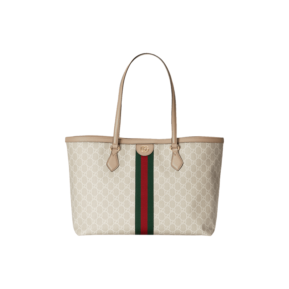 Gucci Ophidia Medium GG Tote Beige/White