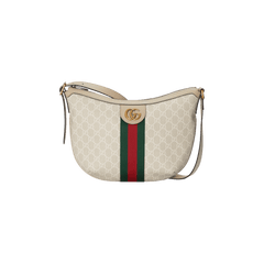 Gucci Ophidia GG Small Shoulder Bag Beige/White