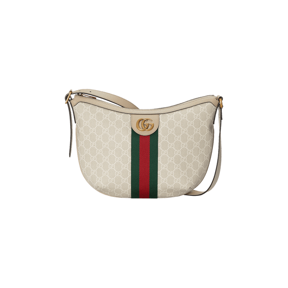 Gucci Ophidia GG Small Shoulder Bag Beige/White