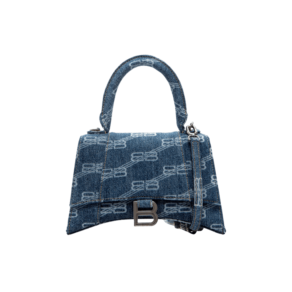 Balenciaga Hourglass Small Handbag Blue