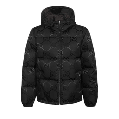 Gucci Jumbo GG Canvas Down Jacket Black