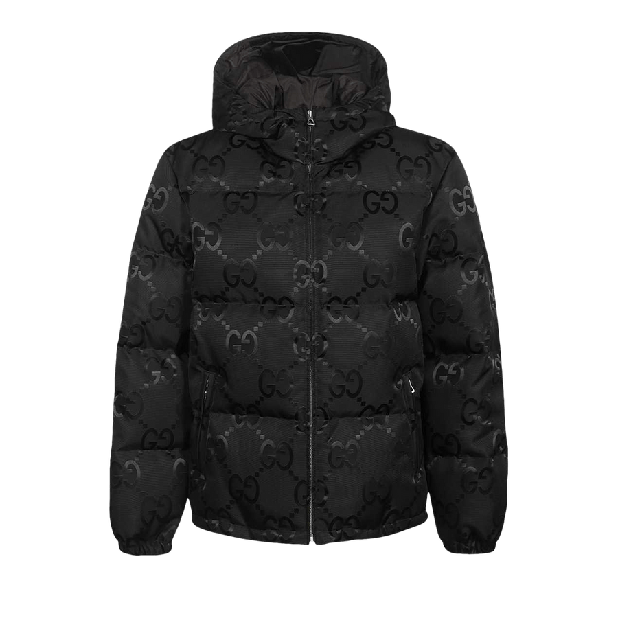 Gucci Jumbo GG Canvas Down Jacket Black