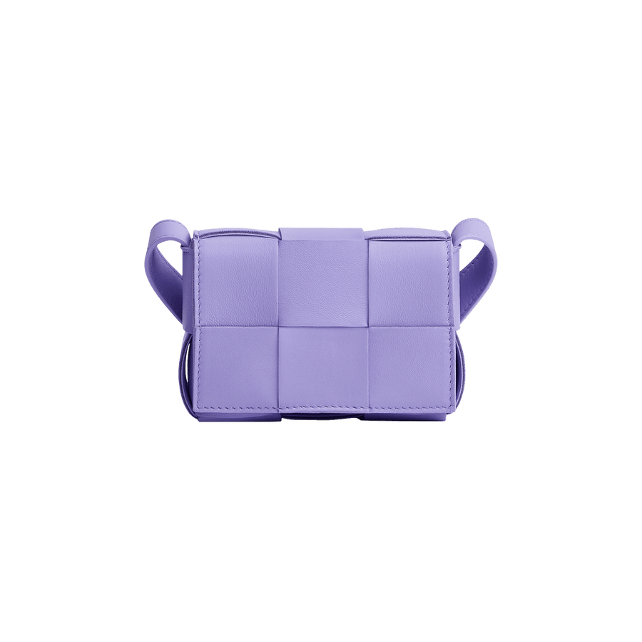 Bottega Veneta Mini Cassette Bag Wisteria/Silver