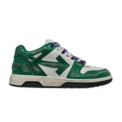 Off-White Out of Office Vintage Leather White Green