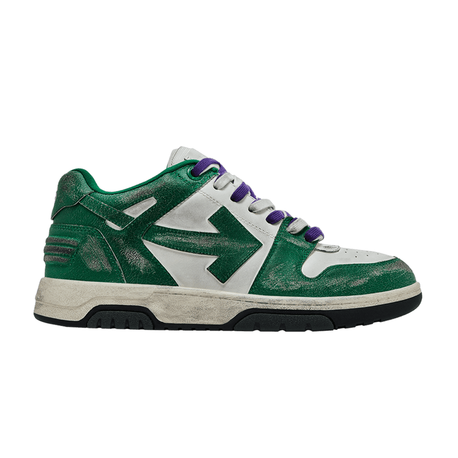 Off-White Out of Office Vintage Leather White Green