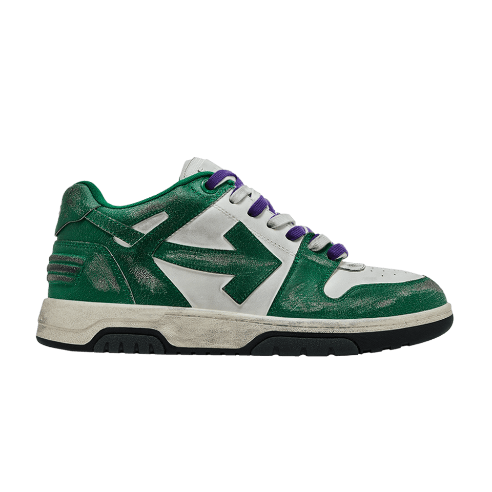 Off-White Out of Office Vintage Leather White Green
