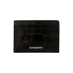 Burberry Embossed Croc Cardcase Black