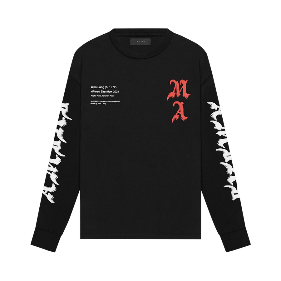 Amiri x Wes Lang Solar Kings Long-Sleeve T-Shirt Black