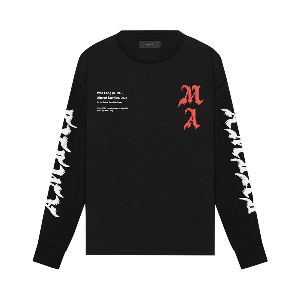 Amiri x Wes Lang Solar Kings Long-Sleeve T-Shirt Black
