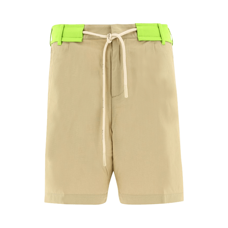 Palm Angels Track Belt Shorts Off White
