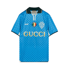 Gucci x Palace Printed Football Technical Jersey T-Shirt Blue