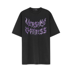 Versace Goddess Logo T-Shirt Black