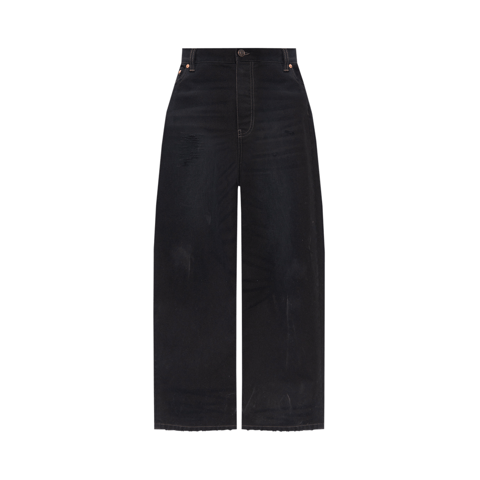 Balenciaga Large Baggy Jeans Matte Black