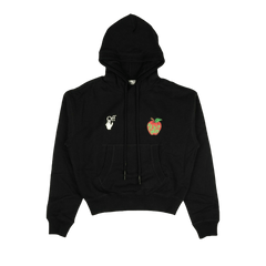Off-White Apple Flatlock Hoodie Black