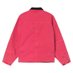 Stussy Washed Canvas Shop Jacket Hot Pink